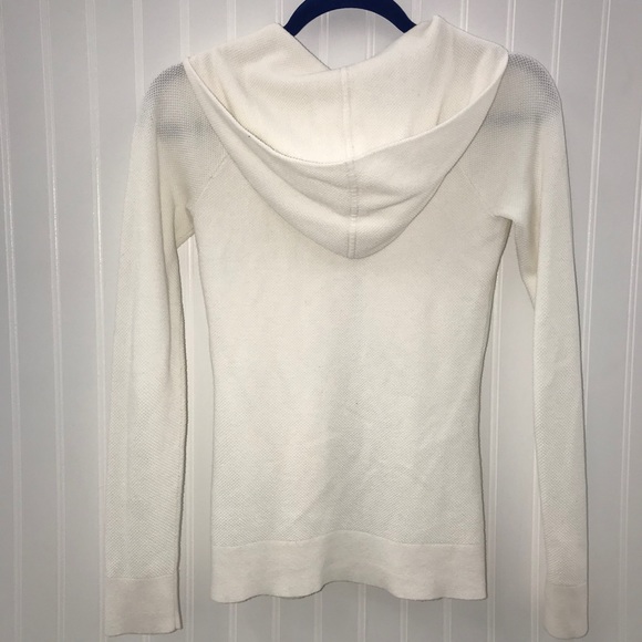 Lilly Pulitzer Cream Josephine Zip Up Knit Hoodie - Picture 9 of 9